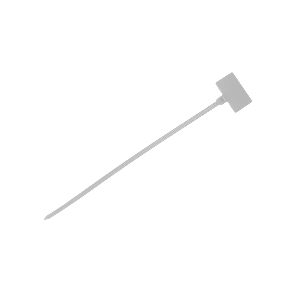 500429 CABLE TIES FOR CABLE MARKING 100/2.5 WHITE 100PCS. - Image 1