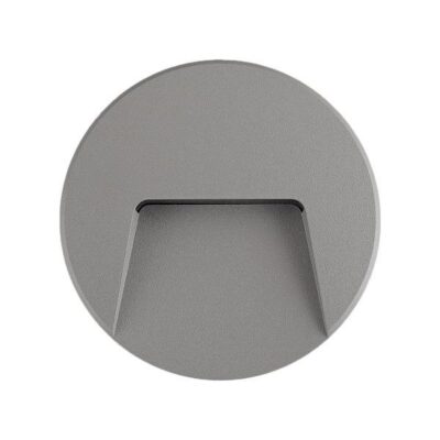 ΦΩΤΙΣΤΙΚΟ ΤΟΙΧΟΥ SLIM LED 3W IP65 230V 4000K Φ135mm ΓΚΡΙ PRO ARTE ILLUMINA