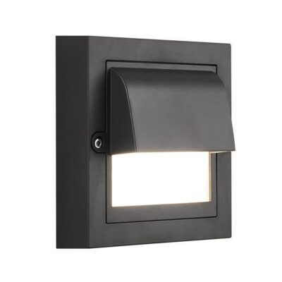 ΦΩΤΙΣΤΙΚΟ ΤΟΙΧΟΥ LED 6W 135X135X55 3CCT IP65 ΜΑΥΡΟ ARTE ILLUMINA SENARIO