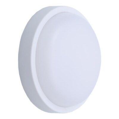 ΦΩΤΙΣΤΙΚΟ ΤΟΙΧΟΥ ΣΤΡΟΓΓΥΛΟ LED 18W Φ200X55 3000K IP54 ΛΕΥΚΟ PLUS ARTE ILLUMINA