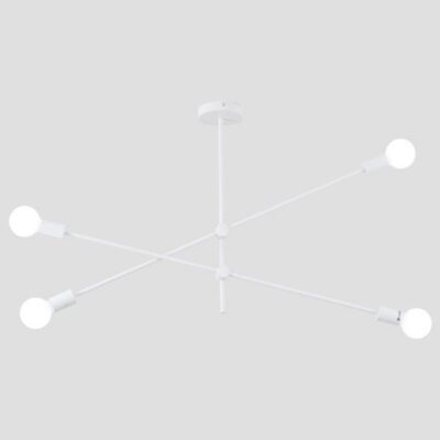 ΦΩΤΙΣΤΙΚΟ ΚΡΕΜΑΣΤΟ 4ΦΩΤΟ 4XΕ27 MAX 40W  1000X550mm ΛΕΥΚΟ ARTE ILLUMINA SKYLINE