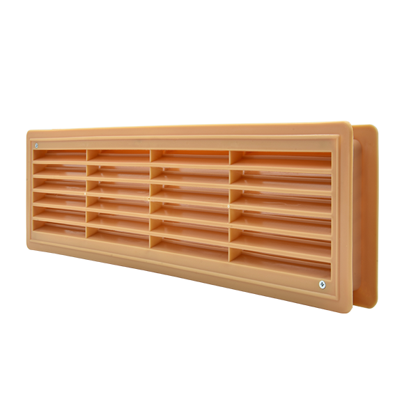 B EL02-130 DOOR GRILLE 115x430MM, BEIGE - Image 1