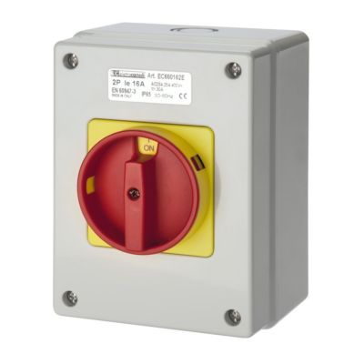EC660 SURFACE SCHUNTING SWITCH 4P 63A RED