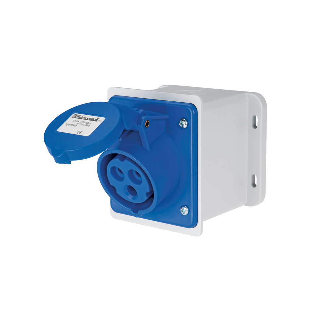 EC690501D EC690 WALL MOUNT. SOCKET 16A IP44 1P+N+E 220-240V - Image 1