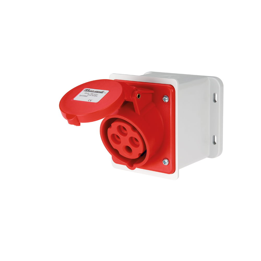 EC690541D EC690 WALL MOUNT. SOCKET 16A IP44 3P+N+E 346-415V - Image 1