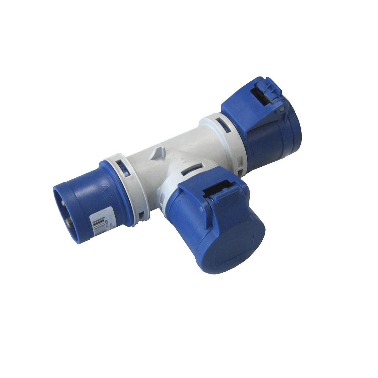 EC690702 EC690 ADAPTOR 1 PLUG/2SOCKETS 2P+E 16A IP44 - Image 1