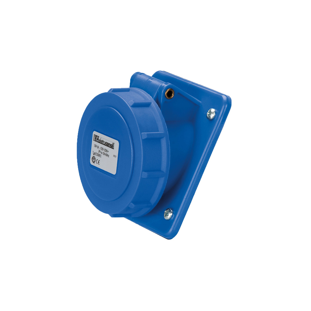 EC69256 EC690 FLUSH MOUNT. SOCKET 32A IP67 1P+N+E 220-240V - Image 1