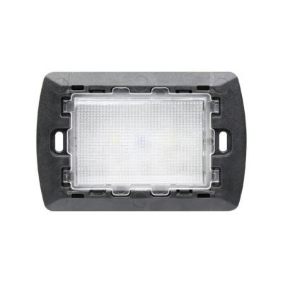 LED EMERGENCY LIGHT FLUSH MOUNTING 3 MODULES WHITE