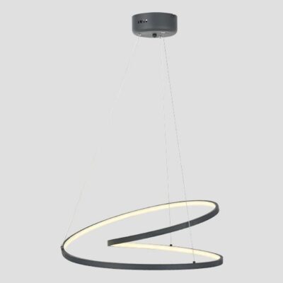 ΦΩΤΙΣΤΙΚΟ ΚΡΕΜΑΣΤΟ ΑΛΟΥΜΙΝΙΟ LED 42W Φ550X550mm  4000Κ 2550Lm ΜΑΥΡΟ ARTE ILLUMINA MERCURY