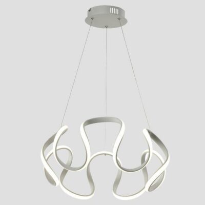ΦΩΤΙΣΤΙΚΟ ΚΡΕΜΑΣΤΟ ΑΛΟΥΜΙΝΙΟ  ΣΤΡΟΓΓΥΛΟ LED 60W 3200Lm Φ520X120mm 3CCT (3000K, 4000K, 6000K) ΛΕΥΚΟ ARTE ILLUMINA ORBIT