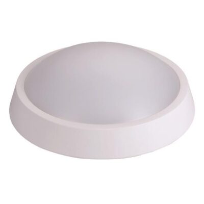 ΦΩΤΙΣΤΙΚΟ ΤΟΙΧΟΥ ΣΤΡΟΓΓΥΛΟ LED 24W Φ270X93 4000K IP65 ΛΕΥΚΗ PLUS ARTE ILLUMINA