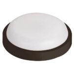 ΦΩΤΙΣΤΙΚΟ ΤΟΙΧΟΥ ΣΤΡΟΓΓΥΛΟ LED 18W Φ200X55 4000K IP54 ΜΑΥΡΟ PLUS ARTE ILLUMINA