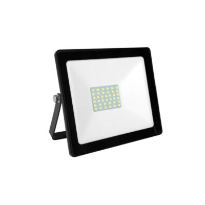 ΠΡΟΒΟΛΕΑΣ LED 30W 2650Lm 6000K IP66 ΜΑΥΡΟ