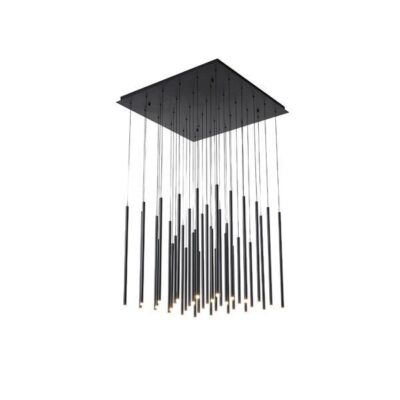 ΦΩΤΙΣΤΙΚΟ ΚΡΕΜΑΣΤΟ ΑΛΟΥΜΙΝΙΟ LED 72W 3000K 4320lm 800X1500mm ΜΑΥΡΟ ARTE ILLUMINA CASCADE