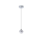 ΦΩΤΙΣΤΙΚΟ ΚΡΕΜΑΣΤΟ ΑΛΟΥΜΙΝΙΟ LED 6W 3000Κ  Φ10 ΑΣΗΜΙ ARTE ILLUMINA MELANIE - Image 2