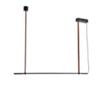 ΦΩΤΙΣΤΙΚΟ ΚΡΕΜΑΣΤΟ ΜΕΤΑΛΛΟ LED 21W 3000K 1260Lm 1400X60X1200mm ΜΑΥΡΟ ARTE ILLUMINA LINEA - Image 2