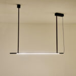 ΦΩΤΙΣΤΙΚΟ ΚΡΕΜΑΣΤΟ ΜΕΤΑΛΛΟ LED 21W 3000K 1260Lm 1400X60X1200mm ΜΑΥΡΟ ARTE ILLUMINA LINEA - Image 3
