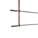 ΦΩΤΙΣΤΙΚΟ ΚΡΕΜΑΣΤΟ ΜΕΤΑΛΛΟ-ΔΕΡΜΑ LED 2x20W 3000K 2460Lm 1400X60X1200mm ΜΑΥΡΟ ARTE ILLUMINA LINEA - Image 4