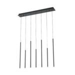 ΦΩΤΙΣΤΙΚΟ ΚΡΕΜΑΣΤΟ ΑΛΟΥΜΙΝΙΟ LED 16W 3000K 960Lm 940X1500mm ΜΑΥΡΟ ARTE ILLUMINA CASCADE - Image 2