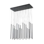 ΦΩΤΙΣΤΙΚΟ ΚΡΕΜΑΣΤΟ ΑΛΟΥΜΙΝΙΟ LED 47W 3000K 2820lm 940X1500mm ΜΑΥΡΟ ARTE ILLUMINA CASCADE - Image 2