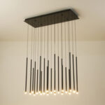 ΦΩΤΙΣΤΙΚΟ ΚΡΕΜΑΣΤΟ ΑΛΟΥΜΙΝΙΟ LED 47W 3000K 2820lm 940X1500mm ΜΑΥΡΟ ARTE ILLUMINA CASCADE - Image 3