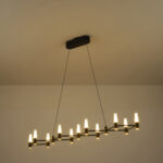 ΦΩΤΙΣΤΙΚΟ ΚΡΕΜΑΣΤΟ ΑΛΟΥΜΙΝΙO LED 58W 3000K 3480lm 1200X1500mm  ΜΑΥΡΟ-ΧΡΥΣΟ ARTE ILLUMINA VELAS - Image 3