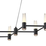 ΦΩΤΙΣΤΙΚΟ ΚΡΕΜΑΣΤΟ ΑΛΟΥΜΙΝΙO LED 58W 3000K 3480lm 1200X1500mm  ΜΑΥΡΟ-ΧΡΥΣΟ ARTE ILLUMINA VELAS - Image 4