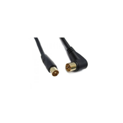 ΚΑΛΩΔΙΟ TV RF ΑΡΣΕΝΙΚΟ – RF ΘΗΛΥΚΟ ΣΕ ΓΩΝΙΑΚΟ 1,5m ΜΑΥΡΟ
