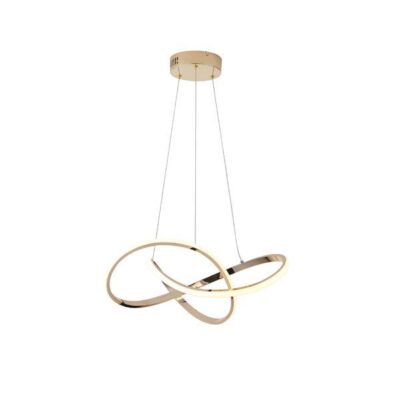 ΦΩΤΙΣΤΙΚΟ ΚΡΕΜΑΣΤΟ ΑΛΟΥΜΙΝΙΟ LED 30W 2000Lm 3000K Φ60mm ΧΡΥΣΟ ARTE ILLUMINA VENUS