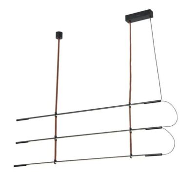 ΦΩΤΙΣΤΙΚΟ ΚΡΕΜΑΣΤΟ ΜΕΤΑΛΛΟ LED 3x20W 3000K 6100Lm 1400X60X1200mm ΜΑΥΡΟ ARTE ILLUMINA LINEA