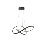 ΦΩΤΙΣΤΙΚΟ ΚΡΕΜΑΣΤΟ ΑΛΟΥΜΙΝΙO LED 30W 3000Κ  2000Lm Φ60mm ΜΑΥΡΟ ARTE ILLUMINA VENUS