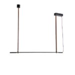 ΦΩΤΙΣΤΙΚΟ ΚΡΕΜΑΣΤΟ ΜΕΤΑΛΛΟ LED 21W 3000K 1260Lm 1400X60X1200mm ΜΑΥΡΟ ARTE ILLUMINA LINEA
