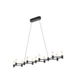 ΦΩΤΙΣΤΙΚΟ ΚΡΕΜΑΣΤΟ ΑΛΟΥΜΙΝΙO LED 58W 3000K 3480lm 1200X1500mm  ΜΑΥΡΟ-ΧΡΥΣΟ ARTE ILLUMINA VELAS