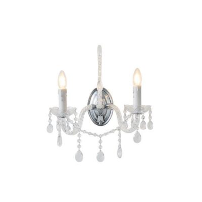 ΑΠΛΙΚΑ ΤΟΙΧΟΥ ΜΕΤΑΛΛΟ-ΓΥΑΛΙ 2XE14 ΜΑΧ 15W 330X425mm ΜΕΤΑΛΛΙΚΟ ARTE ILLUMINA KRISTALLO