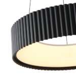 ΦΩΤΙΣΤΙΚΟ ΚΡΕΜΑΣΤΟ ΜΕΤΑΛΛΟ LED 30W 3000K 2262Lm  ΜΑΥΡΟ Φ460mm ARTE ILLUMINA HALLO - Image 4