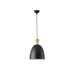 ΦΩΤΙΣΤΙΚΟ ΚΡΕΜΑΣΤΟ ΜΕΤΑΛΛΟ 1XΕ27 MAX 15W 230X230mm ΜΑΥΡΟ ARTE ILLUMINA SIMPLO - Image 2