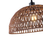 ΦΩΤΙΣΤΙΚΟ ΚΡΕΜΑΣΤΟ ΡΑΤΤΑΝ 1XE27 MAX 15W 390Χ1270mm ΚΑΦΕ ARTE ILLUMINA VENTO - Image 4