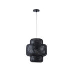 ΦΩΤΙΣΤΙΚΟ ΚΡΕΜΑΣΤΟ BAMBOO 1XE27 MAX 40W 310X310X350mm ΜΑΥΡΟ ARTE ILLUMINA AVRA - Image 2