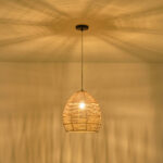 ΦΩΤΙΣΤΙΚΟ ΚΡΕΜΑΣΤΟ BAMBOO 1XE27  MAX 40W 300X300X300mm ΚΑΦΕ ARTE ILLUMINA AITHRA - Image 3