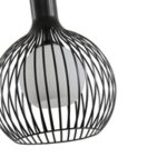 ΦΩΤΙΣΤΙΚΟ ΚΡΕΜΑΣΤΟ ΜΕΤΑΛΛΟ 1XE27  MAX 40W 340x340x1520mm MAΥΡΟ ARTE ILLUMINA AIRY - Image 4