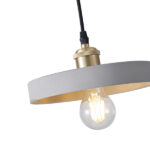 ΦΩΤΙΣΤΙΚΟ ΚΡΕΜΑΣΤΟ TΣΙΜΕΝΤΟ&ΜΕΤΑΛΛΟ 1XE27 MAX 40W 210X210X75mm ΓΚΡΙ ARTE ILLUMINA YESO - Image 4