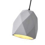 ΦΩΤΙΣΤΙΚΟ ΚΡΕΜΑΣΤΟ ΤΣΙΜΕΝΤΟ 1XE27  MAX 40W 160X160X170mm ΓΚΡΙ ARTE ILLUMINA ARME - Image 4