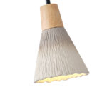 ΦΩΤΙΣΤΙΚΟ ΚΡΕΜΑΣΤΟ RUBBER WOOD&ΤΣΙΜΕΝΤΟ 1XE27 MAX 15W 160X160X220mm ΧΑΚΙ ARTE ILLUMINA GESSO - Image 4
