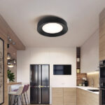 ΠΛΑΦΟΝΙΕΡΑ ΜΕΤΑΛΛΙΚΗ 3000K 2262Lm  500x500x100mm  ΜΑΥΡΟ ARTE ILLUMINA UPON - Image 3