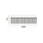 ΠΛΑΦΟΝΙΕΡΑ ΑΚΡΥΛΙΚΗ LED 18W 3000K 1000Lm ΔΙΑΦΑΝΗΣ-ΜΑΥΡΟ  Φ50 ARTE ILLUMINA AURORA - Image 3