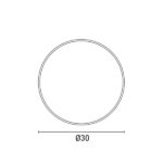 ΠΛΑΦΟΝΙΕΡΑ ΣΤΡΟΓΓΥΛΗ LED 24W Φ30 4000Κ IP54 ΜΑΥΡΗ ARTE ILLUMINA - Image 4