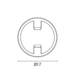 ΠΛΑΦΟΝΙΕΡΑ ΣΤΡΟΓΓΥΛΗ ΛΕΥΚΟ-ΜΑΥΡΟ LED 11W Φ17 4000Κ IP65 ARTE ILLUMINA - Image 4