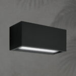 ΑΠΛΙΚΑ ΤΟΙΧΟΥ 2XΕ27 250X110X10 IP54 ΜΑΥΡΗ  UP DOWN ARTE ILLUMINA AMIGO - Image 2