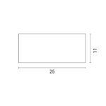 ΑΠΛΙΚΑ ΤΟΙΧΟΥ 2XΕ27 250X110X10 IP54 ΜΑΥΡΗ  UP DOWN ARTE ILLUMINA AMIGO - Image 4
