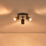 ΣΠΟΤ ΜΕΤΑΛΛΙΚΟ 3ΦΩΤΟ 3XGU10 Max 7W  Φ180X135mm  ΜΑΥΡΟ ARTE ILLUMINA OLYMP - Image 3